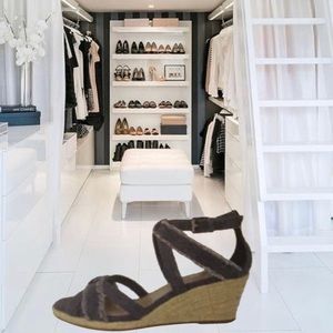 Final Sale New Sadria Denim Wedges